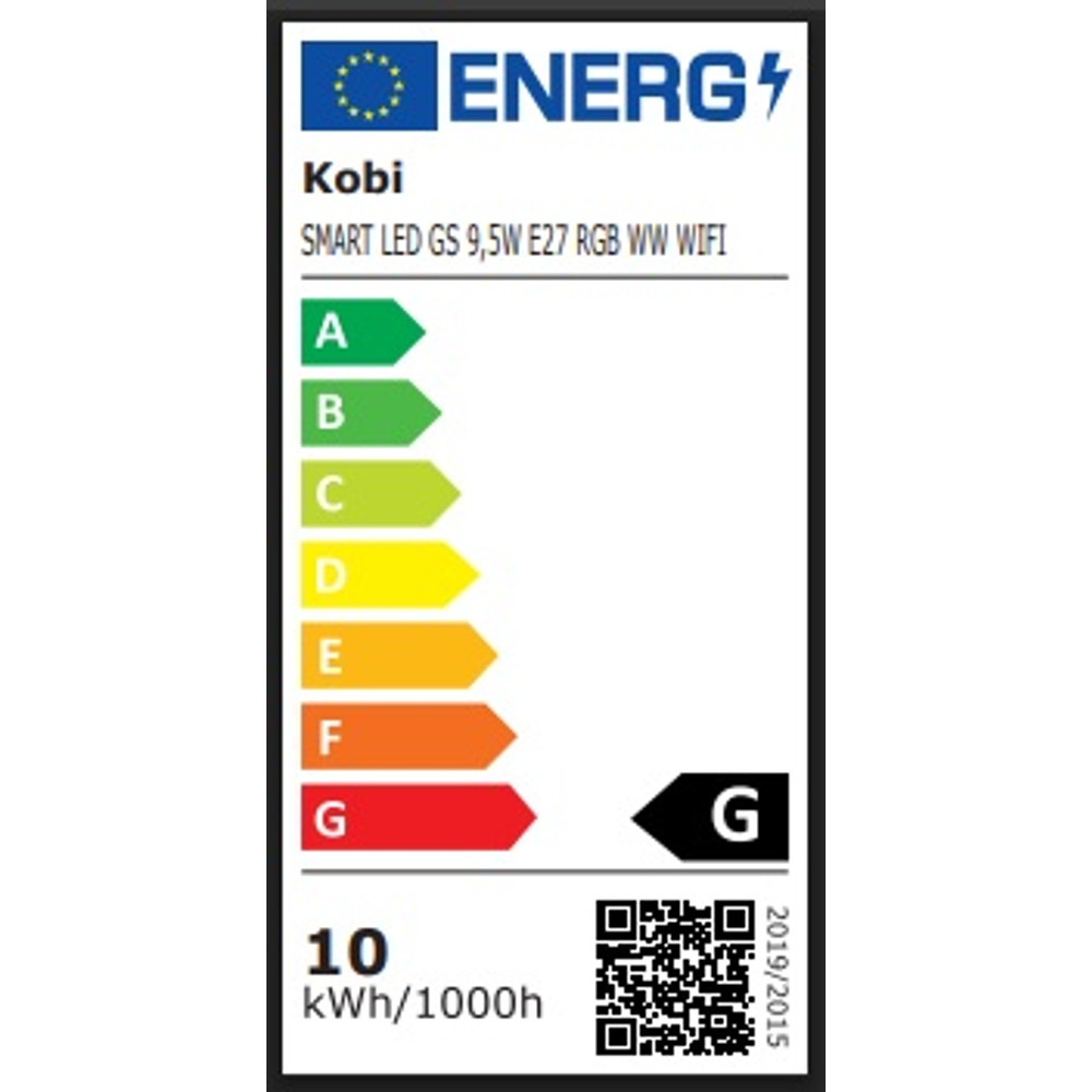 Okos LED izzó RGB WiFi vezérléssel, KOBI 001193 cikkszám