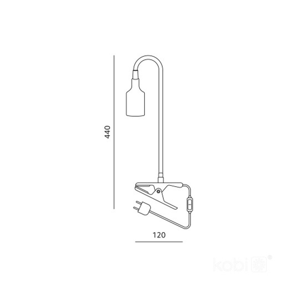 001506-csiptetos-lampa-feher-1.jpg PLANTY CLIP növénylámpa E27 flexibilis karral, fehér