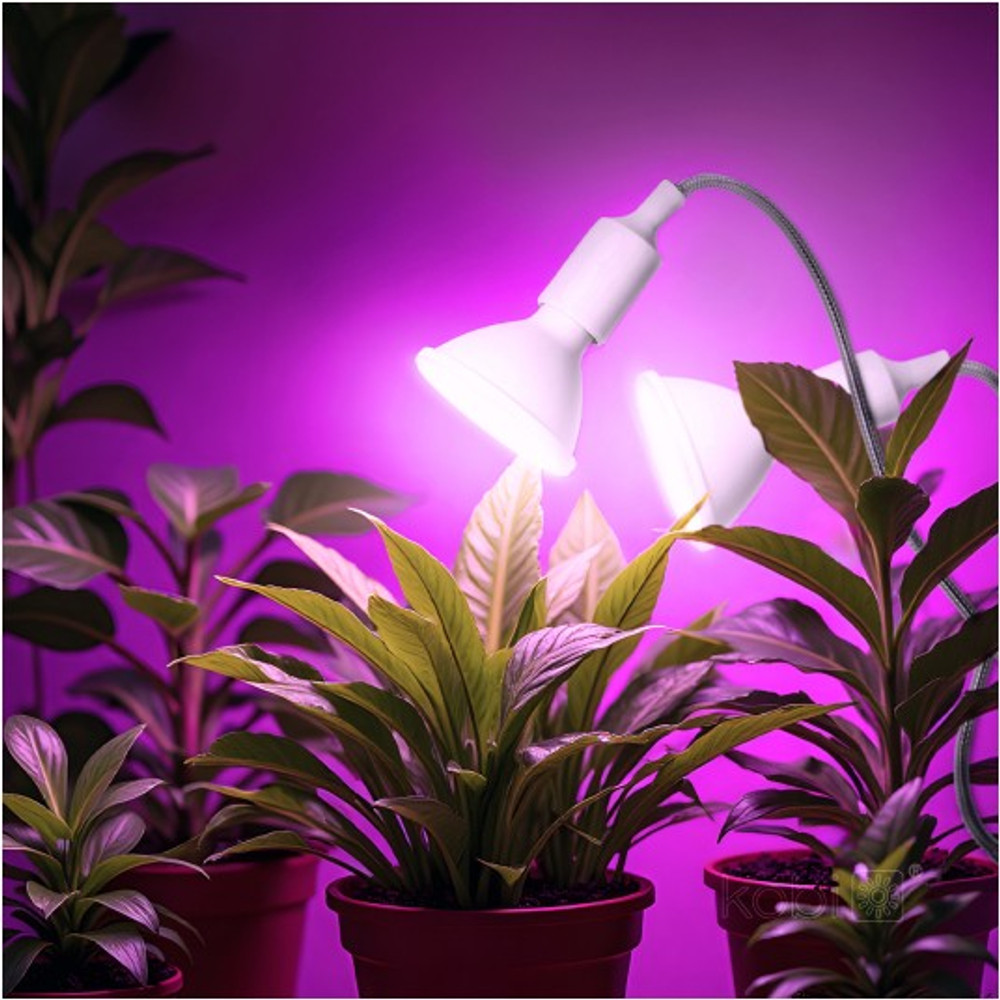 004017-2-E27-feher-2.jpg PLANTY CLIP DUO növénylámpa csipeszes rögzítés közeli nézet