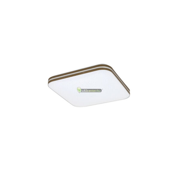 Rábalux OSCAR 71178 négyzet LED mennyezeti lámpa, 18W, fehér/dió, csillagos effekt, melegfehér
