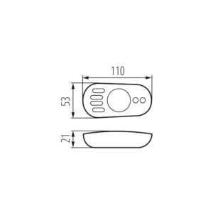 22145-1.jpg KANLUX CTRL 12/24V MONO/CCT CCT távirányító ledszalaghoz, 22145