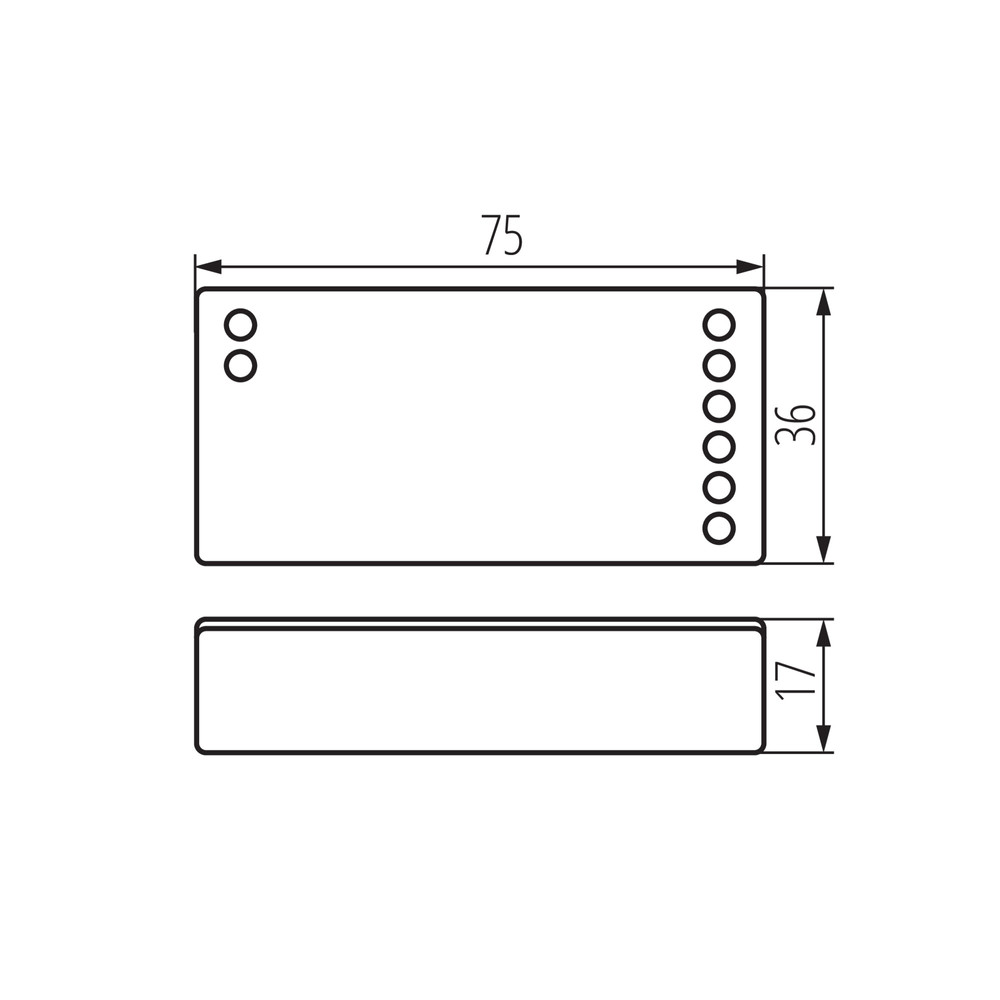 22147-1.jpg KANLUX CTRL 12/24V rádiós dimmer vevőegység LED szalaghoz