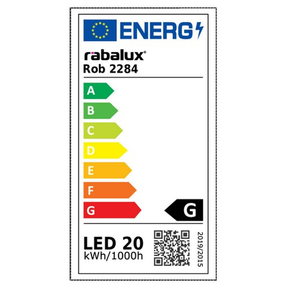 Rábalux ROB mennyezeti lámpa 20W energiacímke