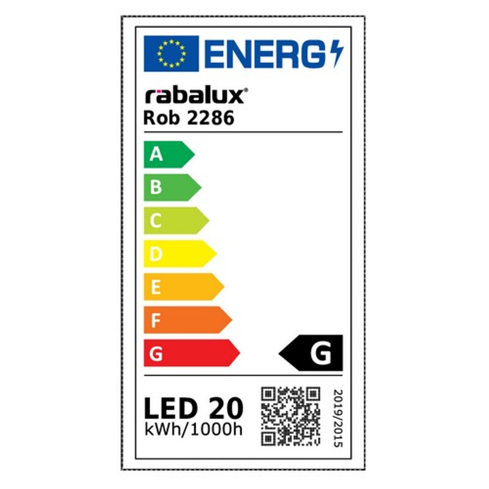 2286-energiacimke.jpg Rábalux ROB mennyezeti lámpa 20W energiacímke