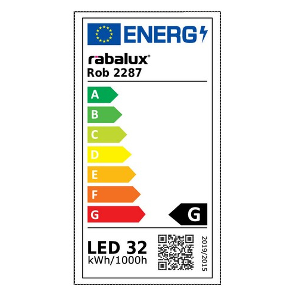 2287-energiacimke.jpg Rábalux ROB mennyezeti lámpa 32W energiacímke