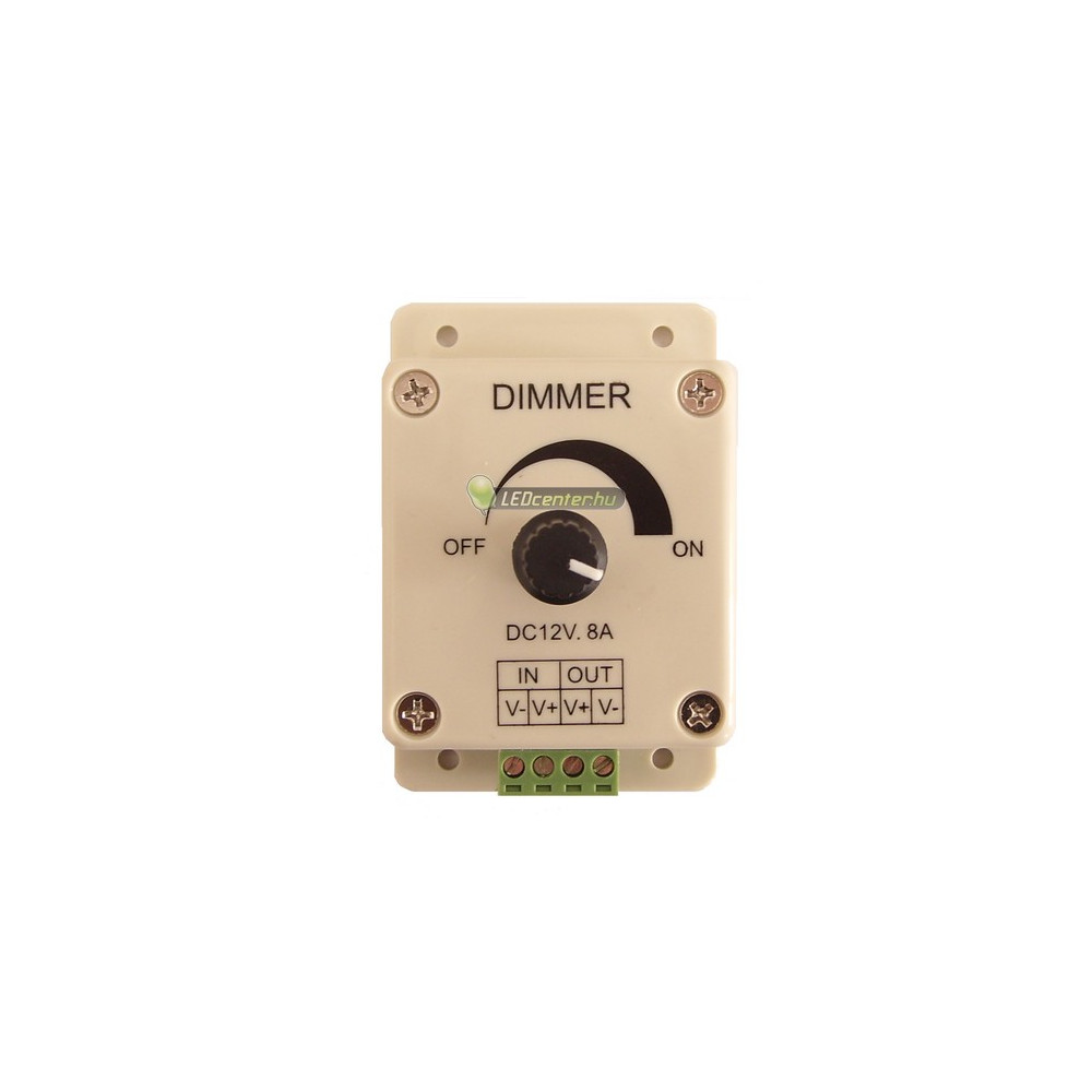 Egyszínű LED fényerőszabályzó LUNA-1 12V 24V 8A dimmer