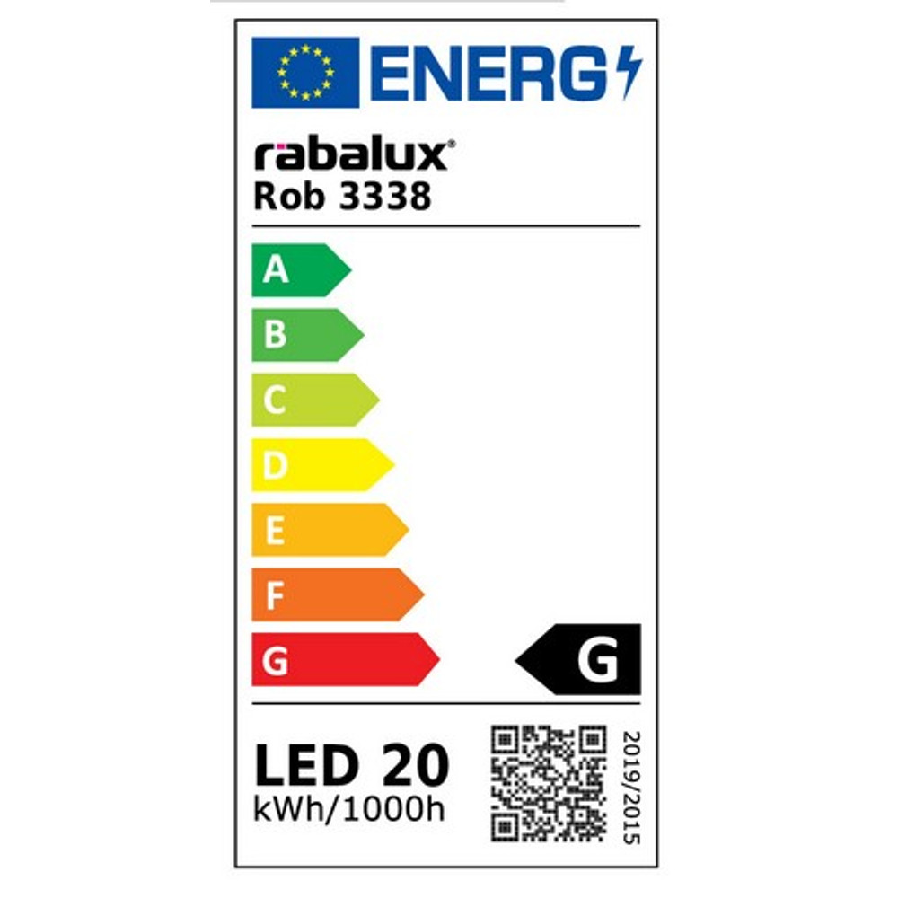 Rábalux ROB mennyezeti lámpa 20W energiacímke