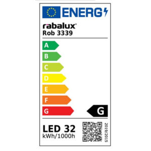 Rábalux ROB mennyezeti lámpa energiacímke