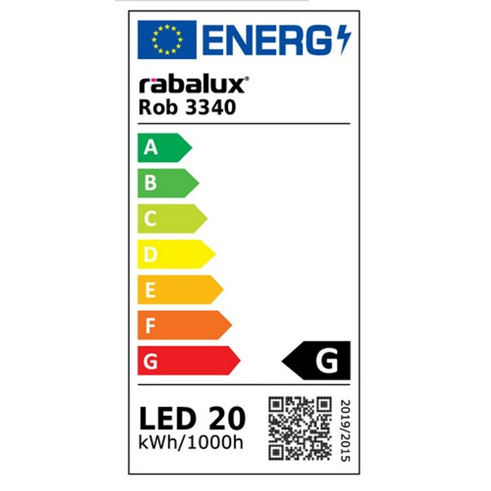 Rábalux ROB mennyezeti lámpa 20W energiacímke