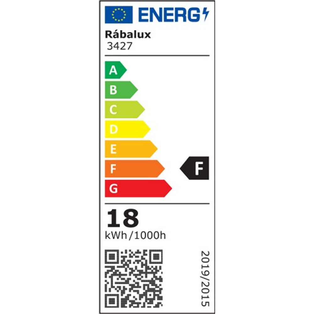 PAVEL mennyezeti lámpa 18W energiacímke