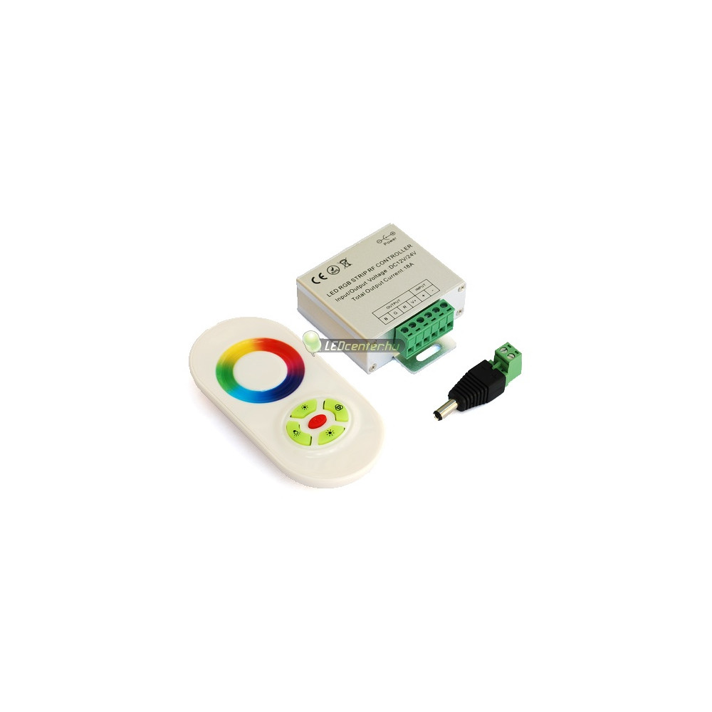 RGB LED szalag RF vezérlő érintős FIESTA-8 tárcsa fehér 216 W