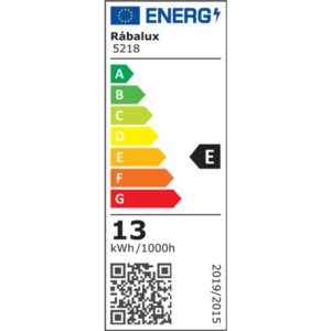 5218-energiacimke.jpg Sorolható pult LED lámpa 13W Rábalux GREG energiacímke