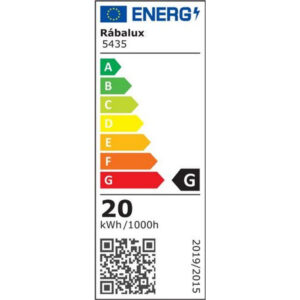 Rábalux ROB csillogó mennyezeti lámpa 20W energiacímke