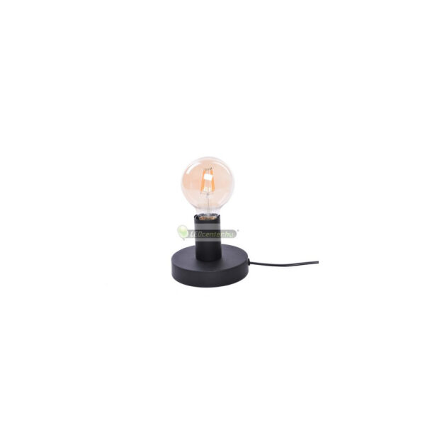 6569-BOWIE-fem-asztali-lampa-fekete-1.jpg Rábalux BOWIE asztali lámpa fekete 6569 fém E27 foglalattal