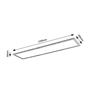 6909-ALMOND-fahatasu-led-mennyezeti-lampa-40W-meret.jpg ALMOND fa hatású mennyezeti lámpa 1195x295 méretrajz