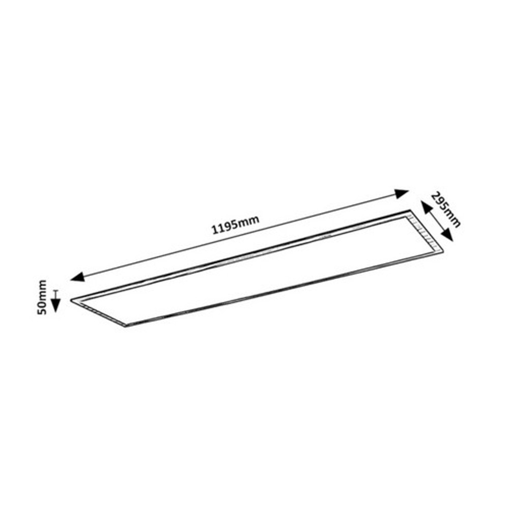 6909-ALMOND-fahatasu-led-mennyezeti-lampa-40W-meret.jpg ALMOND fa hatású mennyezeti lámpa 1195x295 méretrajz