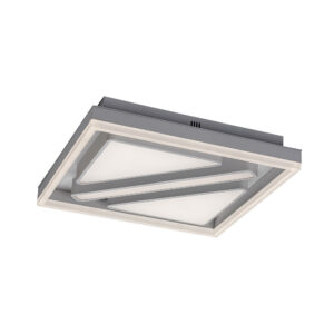 GREMIN távirányítós mennyezeti lámpa, szögletes design fém ház