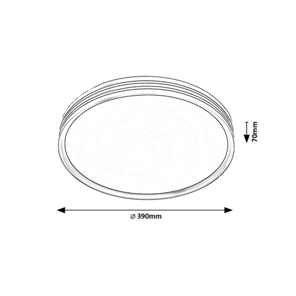 71118-EPORA-led-mennyezeti-lampa-6.jpg EPORA matt fekete párhuzamos körös mennyezeti lámpa fény