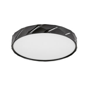 71120-NESSIRA-led-mennyezeti-lampa-2.jpg Rábalux NESSIRA fekete fém mennyezeti LED lámpa ferde bevágások