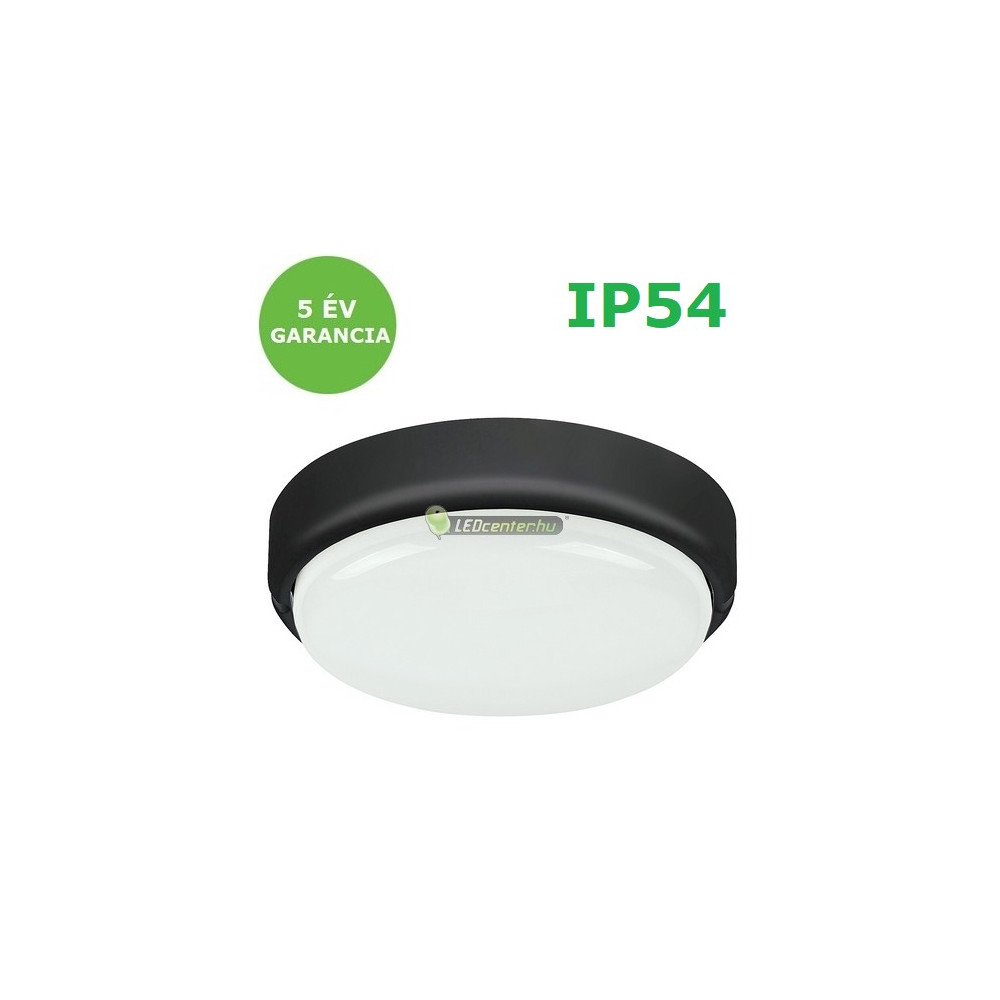 7407-HORT-fekete-kerek-15w-ip54-kulteri-fali-mennyezeti-led-lampa-1.jpg Rábalux HORT kültéri mennyezeti lámpa kerek fekete 15W IP54 LED