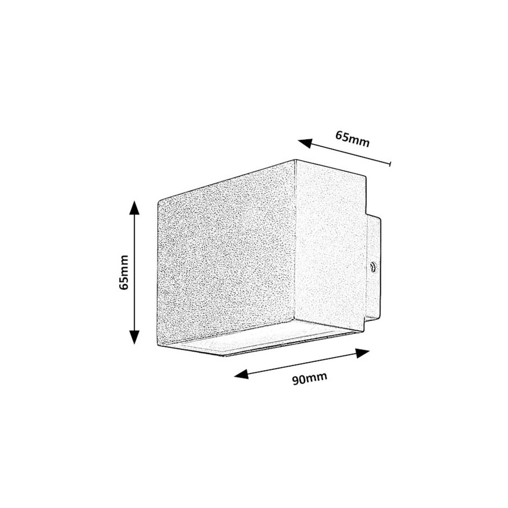 77073-MATARO-aluminium-kulteri-led-lampa-ip54-fekete-4.jpg MATARO kültéri fali lámpa fekete 7W falon, természetes fehér fény
