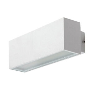 77076-MATARO-aluminium-kulteri-led-lampa-ip54-feher-2.jpg MATARO fehér alumínium kültéri LED lámpa oldalnézet, 4000K