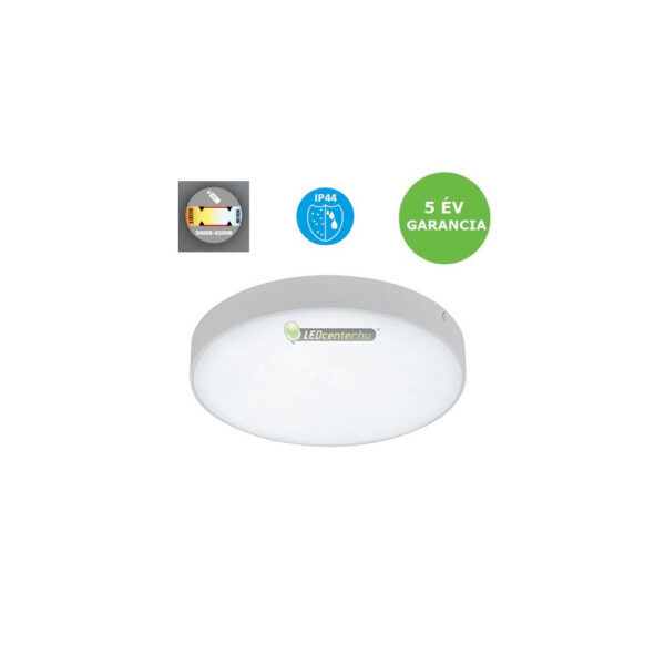 Rábalux TARTU kültéri mennyezeti lámpa 18W IP44 választható színhőmérséklet LED