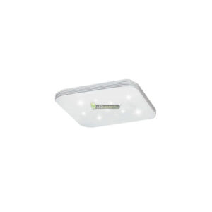 9a58dcf7a6db36bc8e53e135ea4a7a97.jpg Rábalux OSCAR 71180 négyzet LED mennyezeti lámpa, 18W, fehér/króm, csillagos effekt, természetes fehér