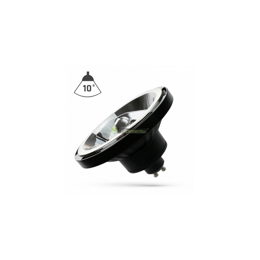 AR111-10-fok-15W-fekete-GU10-230V-LED-szpot.jpg AR111 LED szpot GU10 15W fekete természetes fehér SpectrumLED ES111