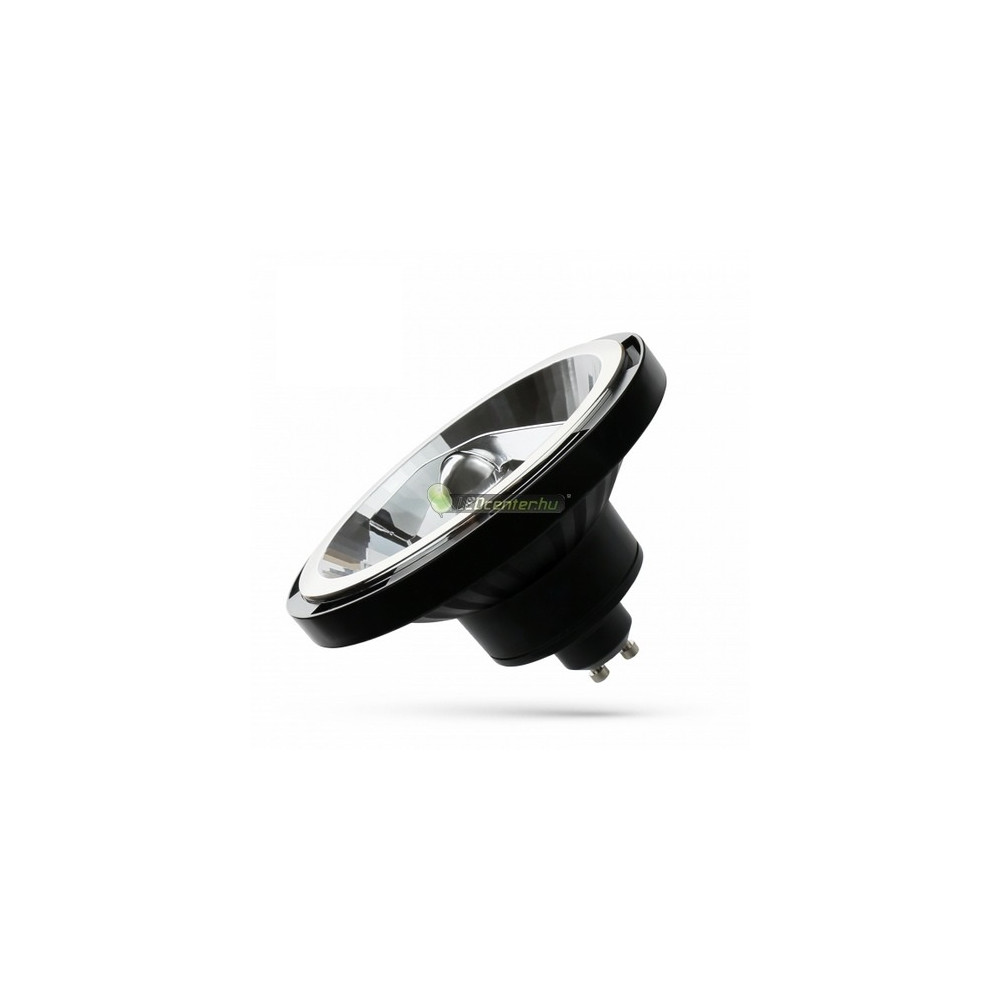 AR111 LED szpot GU10 fekete, SpectrumLED ES111 10W 20° melegfehér