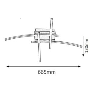 Alexis2503-1.jpg Alexis design LED lámpa 36W modern króm mennyezeti világítás