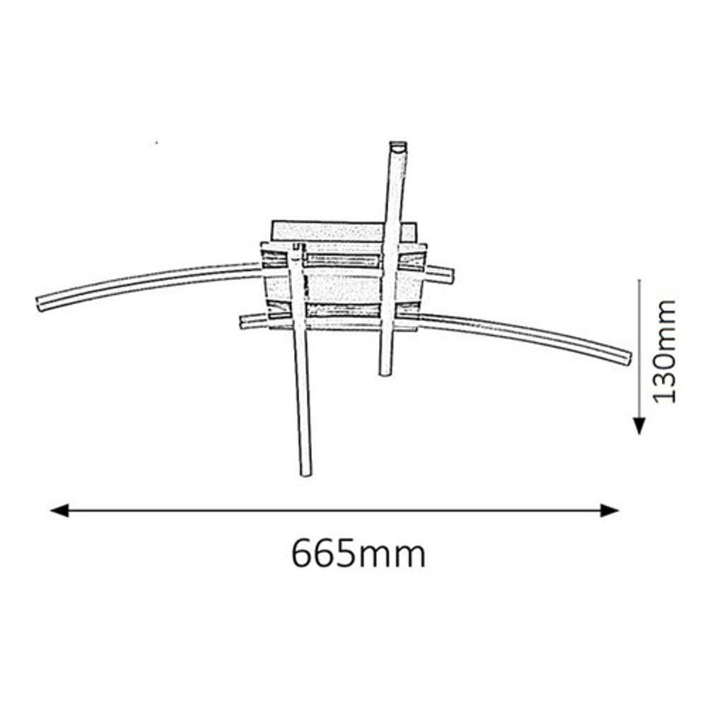 Alexis2503-1.jpg Alexis design LED lámpa 36W modern króm mennyezeti világítás