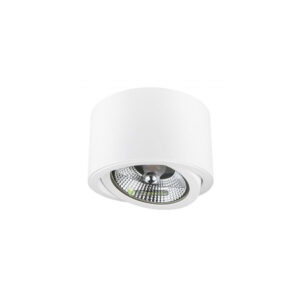 CHLOE-AR111-ES-111-kerek-feher-billentheto-aluminium-lampatest.jpg CHLOE AR111 billenthető lámpatest fehér, kerek alumínium GU10 keret