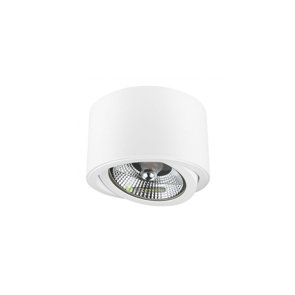 CHLOE-AR111-ES-111-kerek-feher-billentheto-aluminium-lampatest.jpg CHLOE AR111 billenthető lámpatest fehér, kerek alumínium GU10 keret