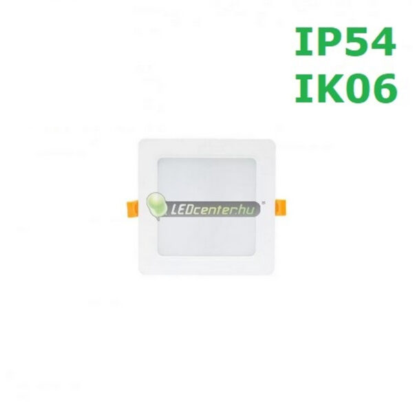 DURE-3-12W-IP54-IK06-negyzet-led-lampatest.jpg DURE mélysugárzó 12W természetes fehér beépíthető LED lámpa IP54 IK06
