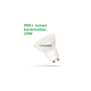 GU10-10W-premium-100f-LED-szpot-900p-lumen.jpg GU10 LED szpot izzó hidegfehér 10W kerámiaházas SpectrumLED