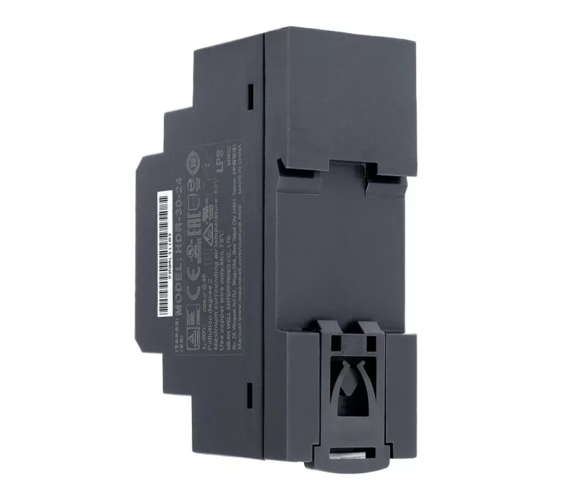 HDR-30-24 Mean Well HDR-30-24 LED-tápegység 24V DC vezérlőszekrénybe