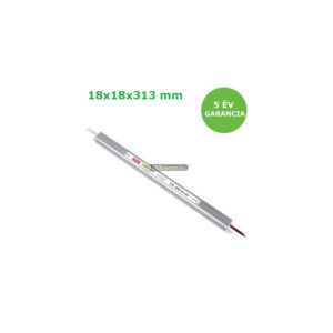 Jinbo LED tápegység 60W 12V ultra slim stabilizált DC12V 18x18x313 mm