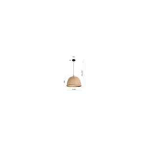 KOBI-001481-.webp BOHO BOSU függeszték boho stílusú bambusz függőlámpa étkező fölé