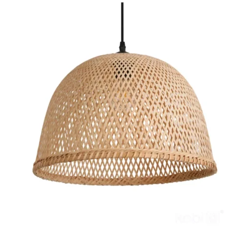 BOHO BOSU függeszték natúr bambusz ernyővel, E27 foglalat