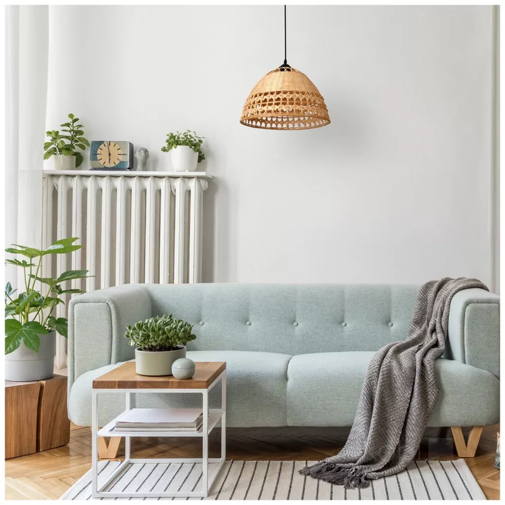 KOBI-001485-2.webp BOHO BAYOS függeszték bambusz lámpaernyő közelről