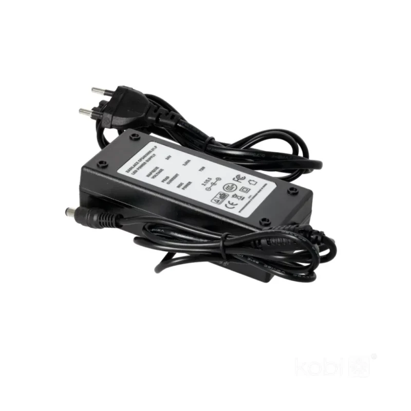 KOBI-002407 LED tápegység 24V 72W KOBI asztali tápegység 2,1x5,5 mm DC dugóval