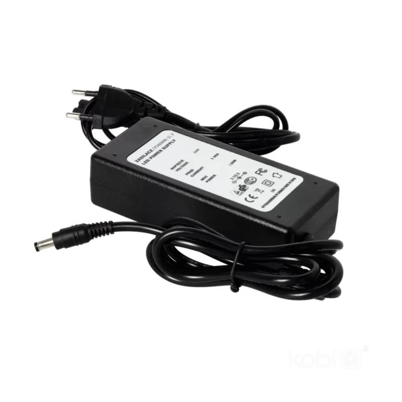 KOBI-004378 LED tápegység 24V 120W KOBI asztali tápegység 2,1x5,5 mm DC dugóval