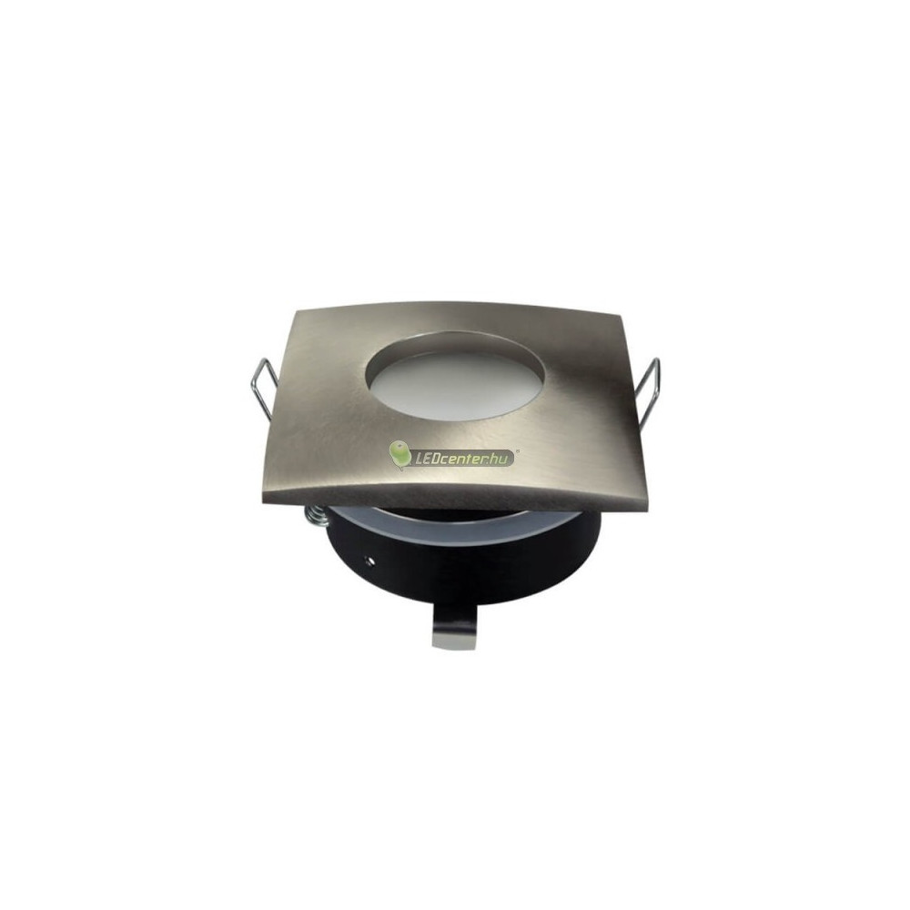LC-9 fix lámpatest IP65 inox négyzet GU10 foglalattal