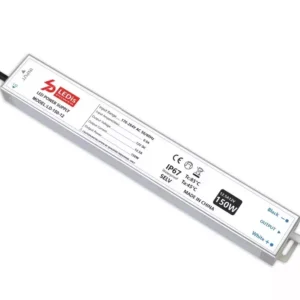 LEDis LD-100-24 LED-tápegység 24 V DC 100 W IP67 vízálló elölnézetből