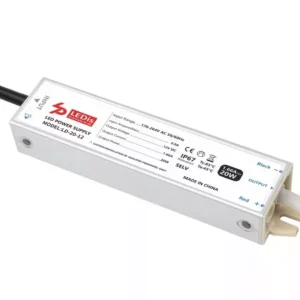 LD-20-24 LEDis LD-20-24 LED-tápegység 24 V DC 20 W IP67 vízálló elölnézetből