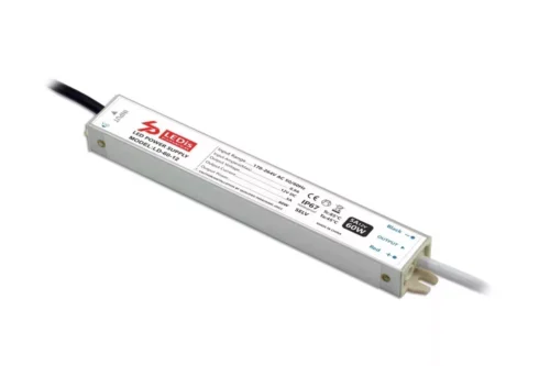 LEDis LD-60-24 LED-tápegység 24 V DC 60 W IP67 vízálló elölnézetből