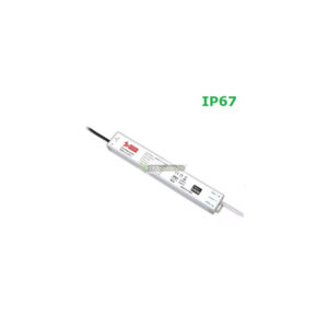 Scharfer LED tápegység – LEDIS 200W DC24 IP67 stabilizált LED tápegység, 333x40x21 mm, 3 év garancia