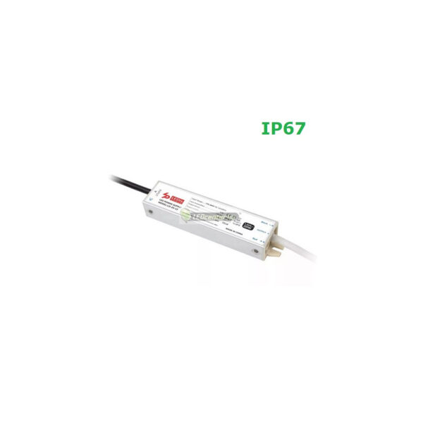 LEDIS IP67 LED tápegység 20W DC12V vízálló 140x29x21 mm