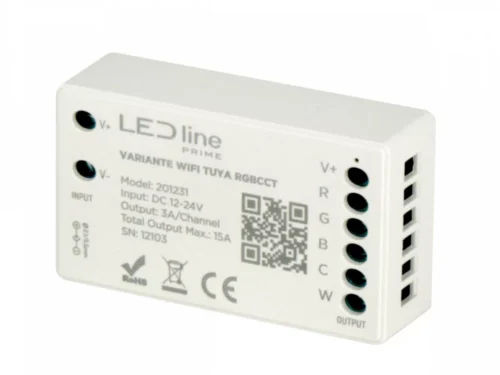 LL-201231 LED line VARIANTE RGBCCT vezérlő RF + WiFi Tuya okos LED-szalagvezérlő